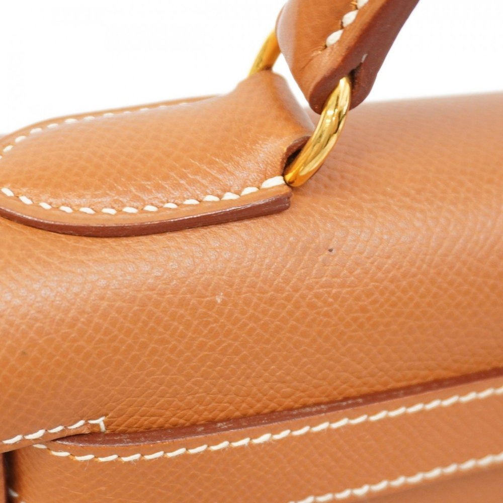 Hermes handbag Kelly 28 Cushvel gold C stamp ladies - Picture 10 of 16